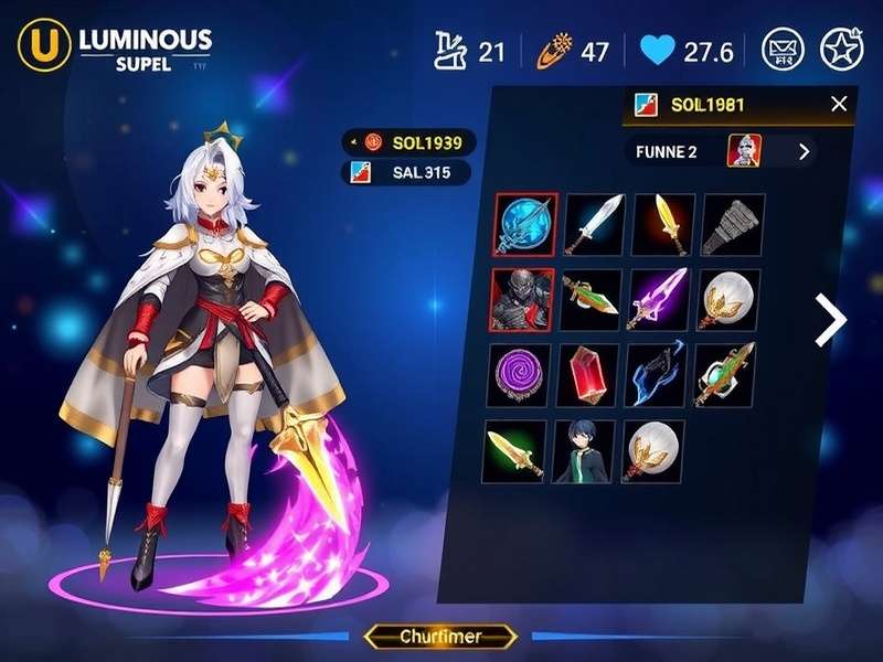 Luminous Duel Swords Character Customization